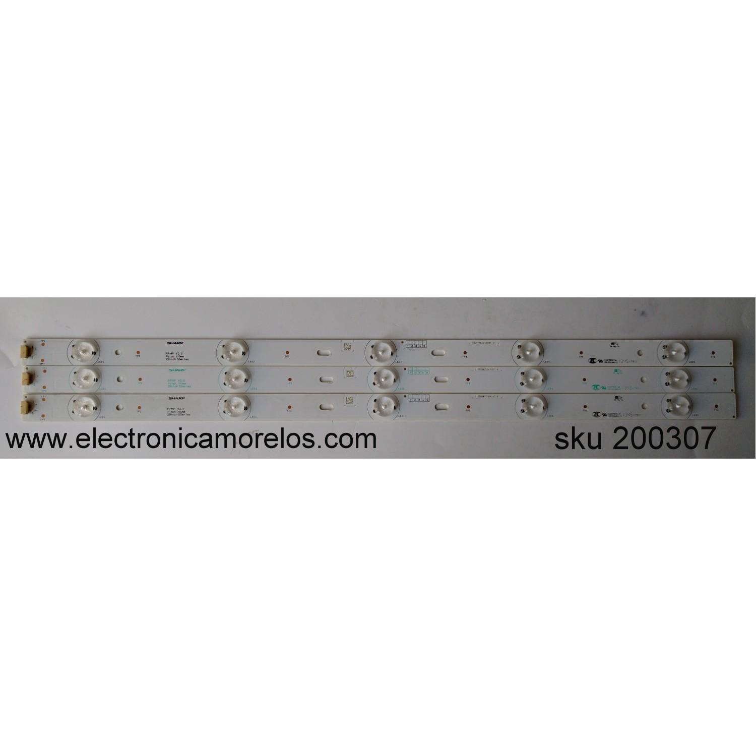 KIT DE LED PARA TV / CHI MEI V290BJ1-PE1 / F103Y19WC1020341A1A / MODELO LED29B30RQ